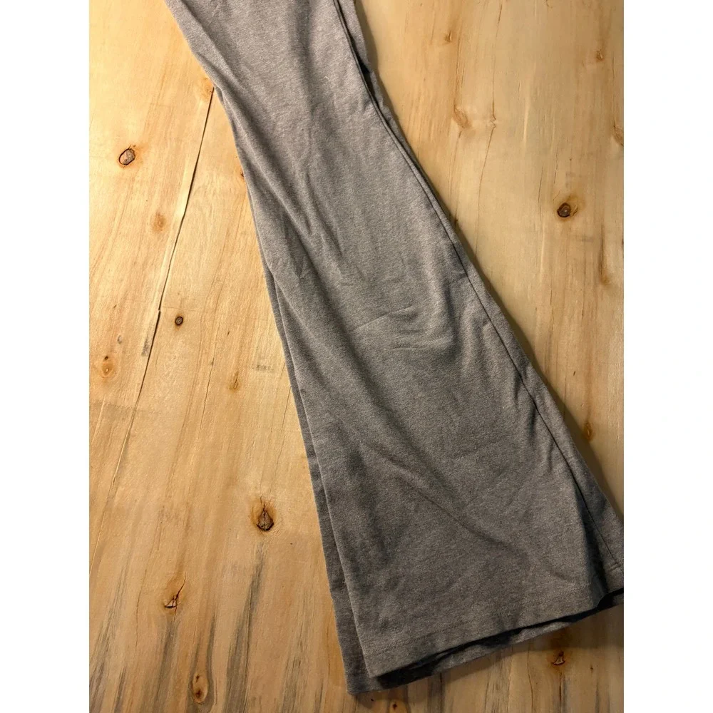 Wild Fable Women XS Heather Gray High Waisted Flare Leggings Bell Bottom Yoga Pa